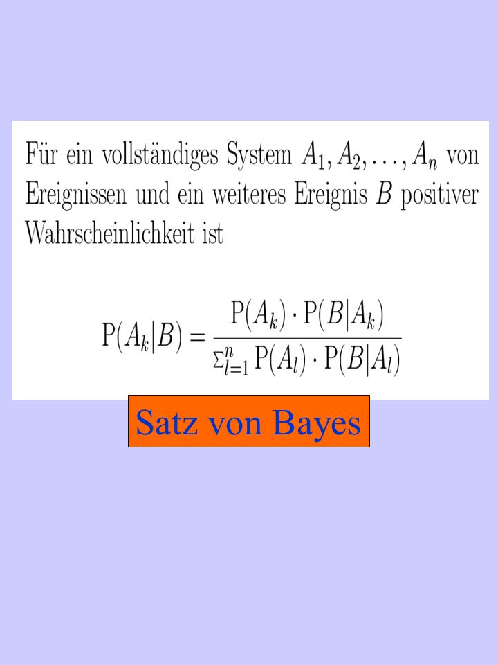 Satz von Bayes