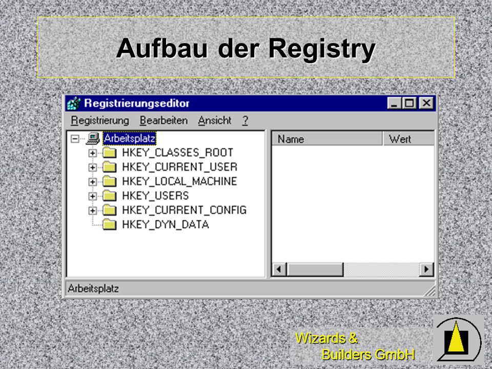 Wizards & Builders GmbH Aufbau der Registry