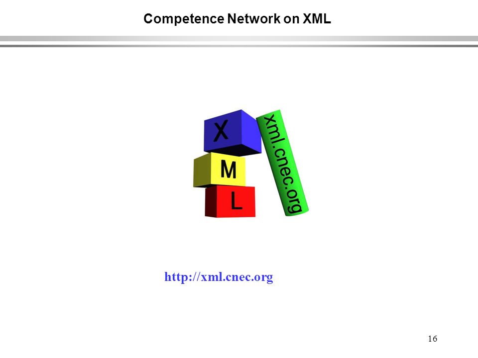 16 Competence Network on XML