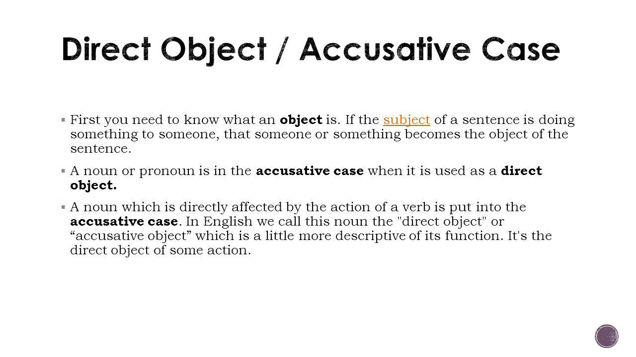  First you need to know what an object is.