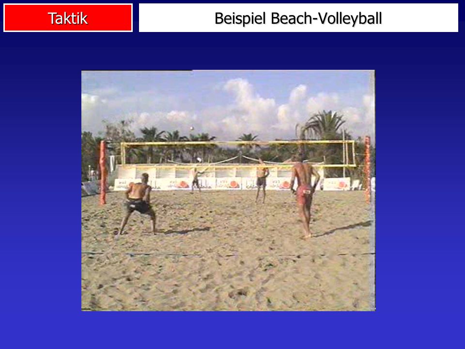 Taktik Beispiel Beach-Volleyball