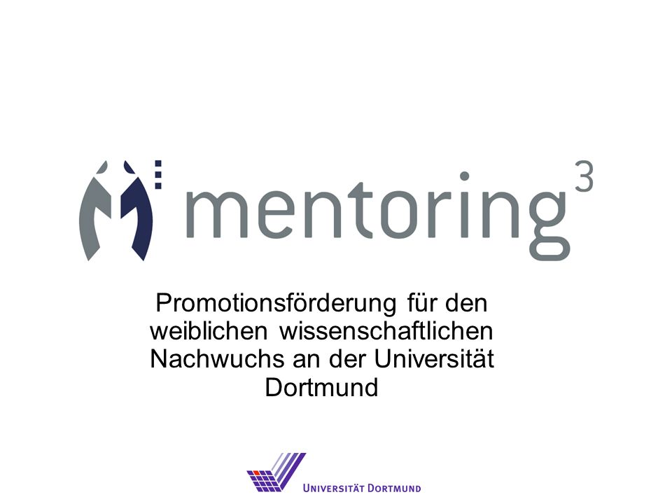 Promotionsförderung für den weiblichen wissenschaftlichen Nachwuchs an der Universität Dortmund