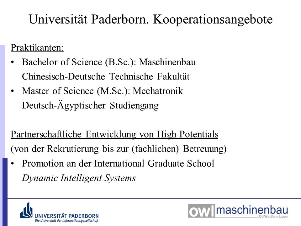 Universität Paderborn.