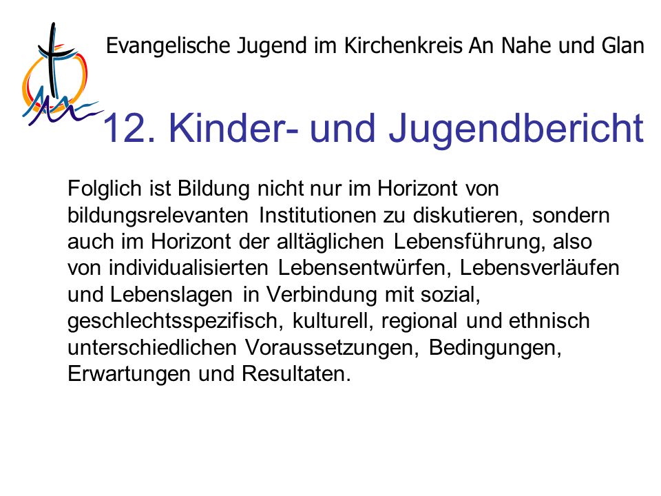 Evangelische Jugend im Kirchenkreis An Nahe und Glan 12.