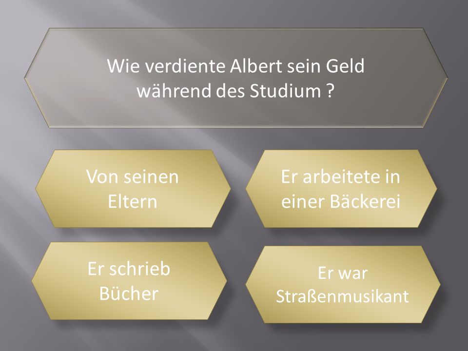 Wo studierte Albert Wien und Günsbach Köln und Zürich München und Hamburg Paris und Straßburg