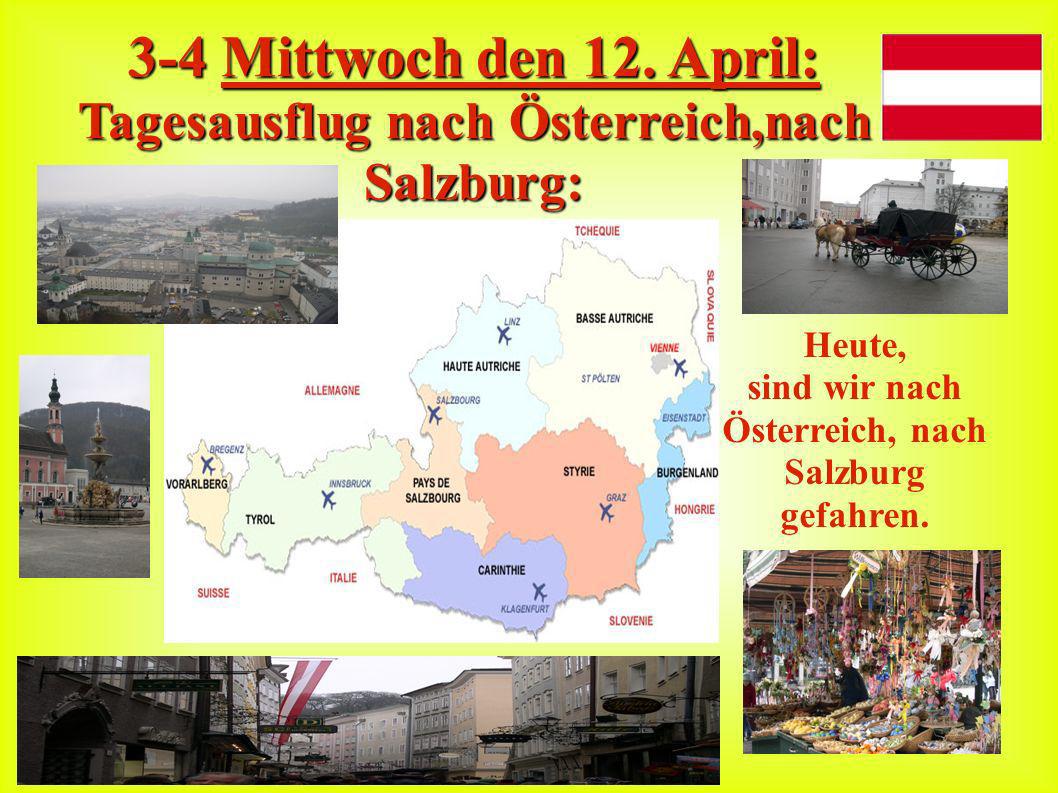 3-3 Dienstag, den 11. April : Vormittag: Besichtigung eines Salzbergwerks in Berchtesgaden.