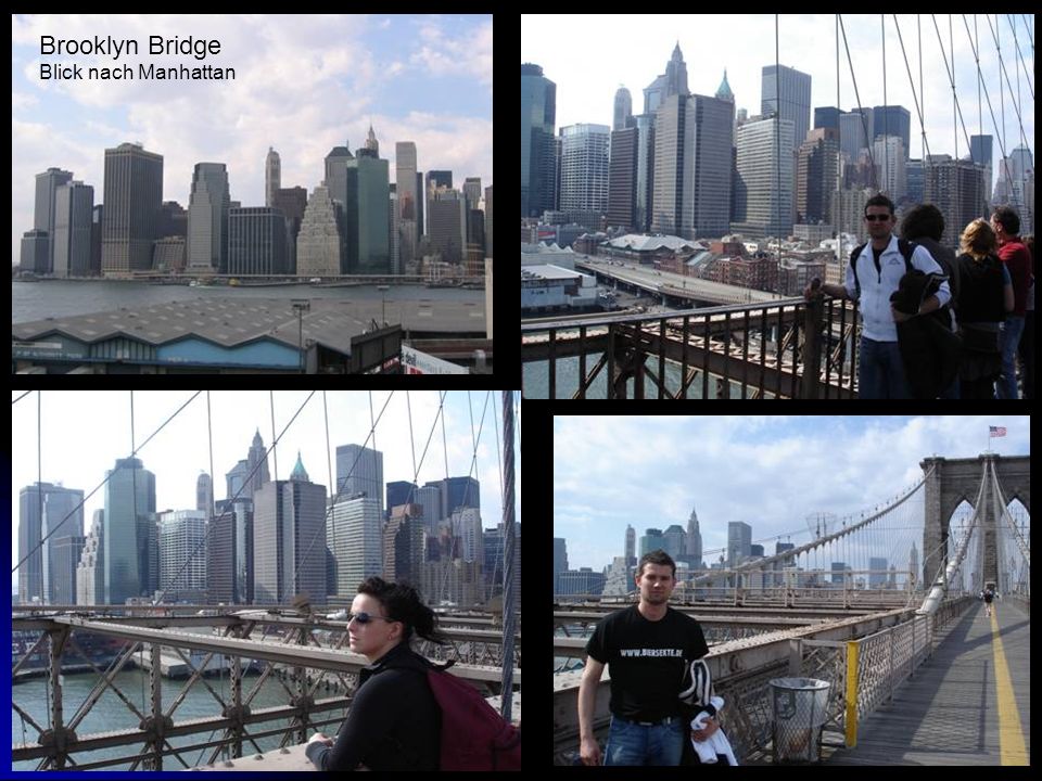 Brooklyn Bridge Blick nach Manhattan