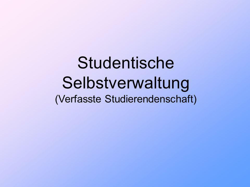 Studentische Selbstverwaltung (Verfasste Studierendenschaft)