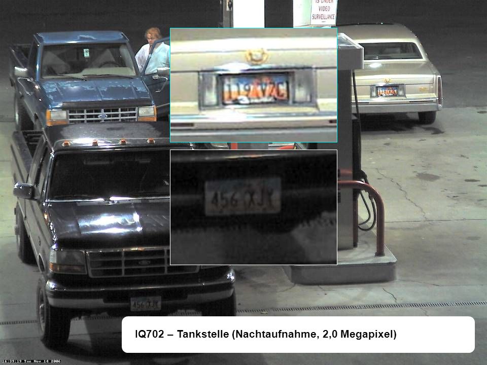 IQ702 – Tankstelle (Nachtaufnahme, 2,0 Megapixel)