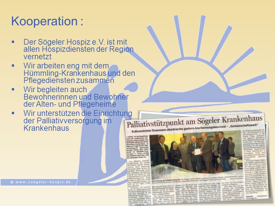 Kooperation : Der Sögeler Hospiz e.V.