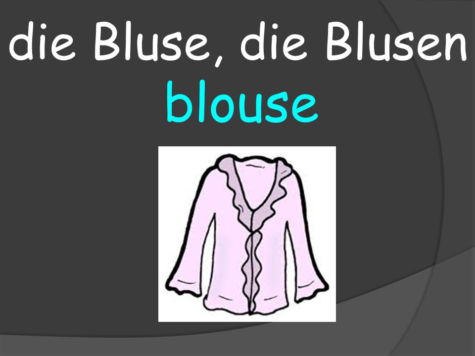 blouse die Bluse, die Blusen