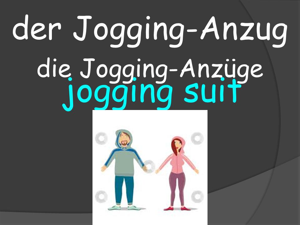 jogging suit der Jogging-Anzug die Jogging-Anzüge