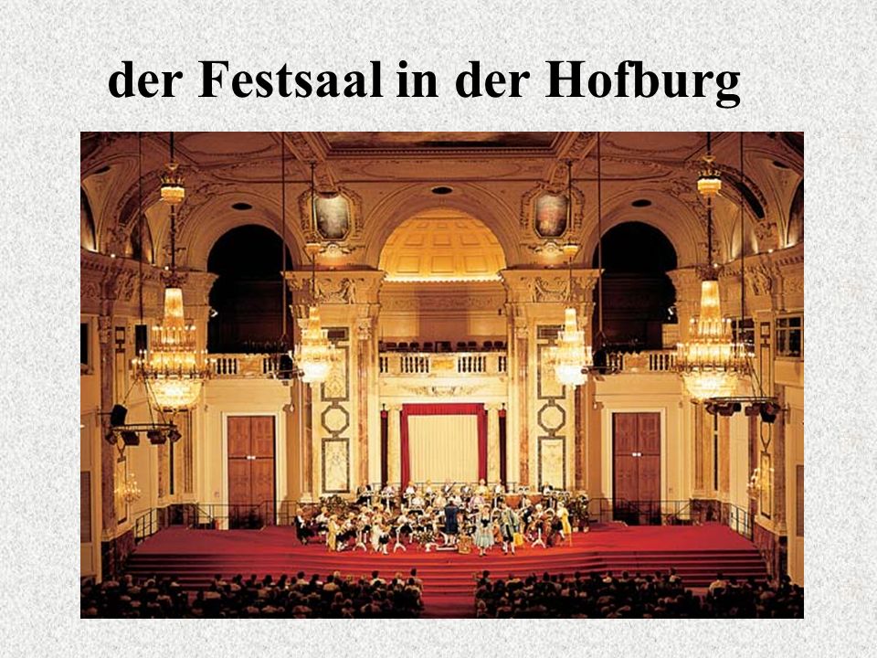 der Festsaal in der Hofburg