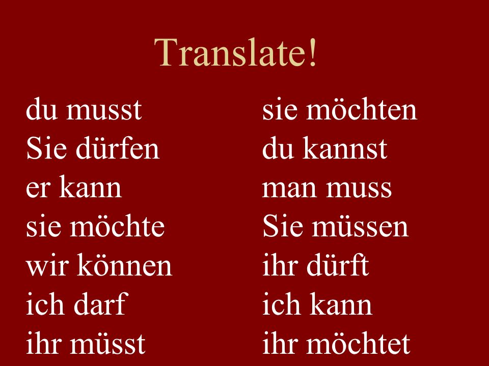 Translate.