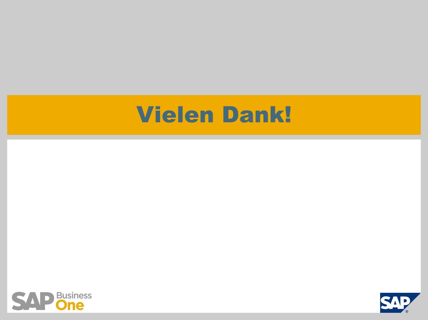 SAP AG 2011, Introduction to SAP Business One 8.8, GTM Rollout Services Page 3 Vielen Dank!