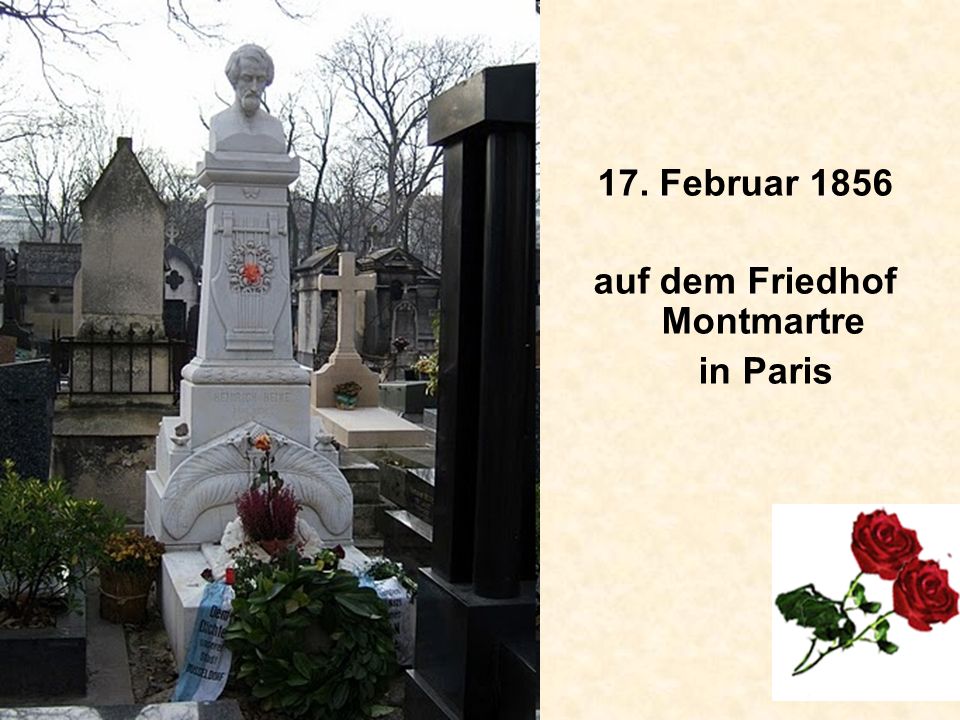 17. Februar 1856 auf dem Friedhof Montmartre in Paris