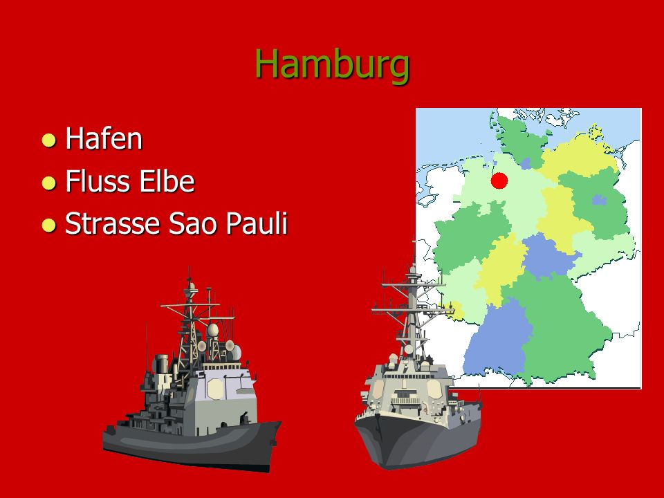 Hamburg Hafen Hafen Fluss Elbe Fluss Elbe Strasse Sao Pauli Strasse Sao Pauli