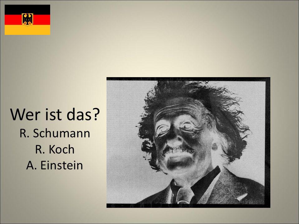 Wer ist das R. Schumann R. Koch A. Einstein