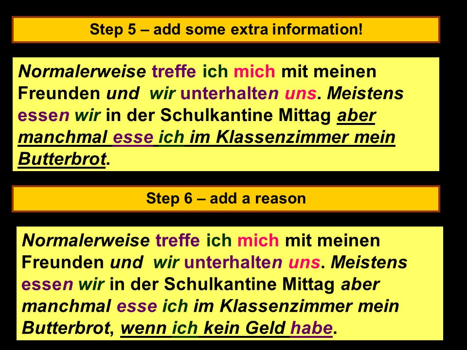 Step 5 – add some extra information.