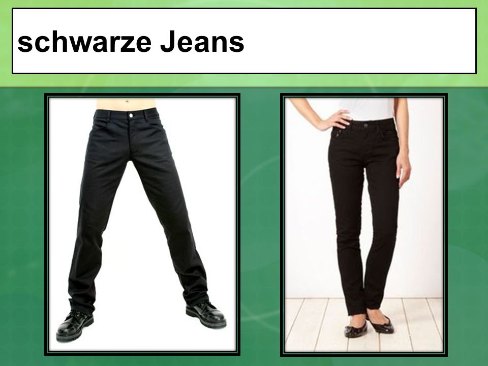 schwarze Jeans