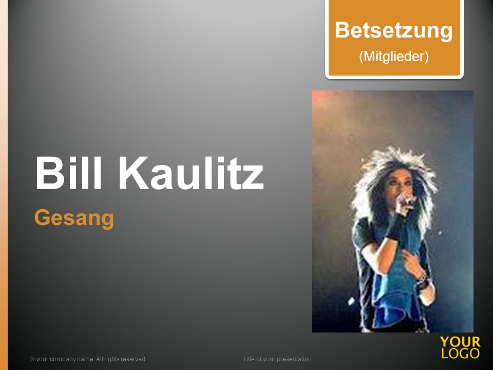 Bill Kaulitz Gesang © your company name.