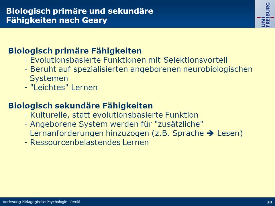 Vorlesung Pädagogische Psychologie Sommersemester 2013 Mo Uhr Alexander ...