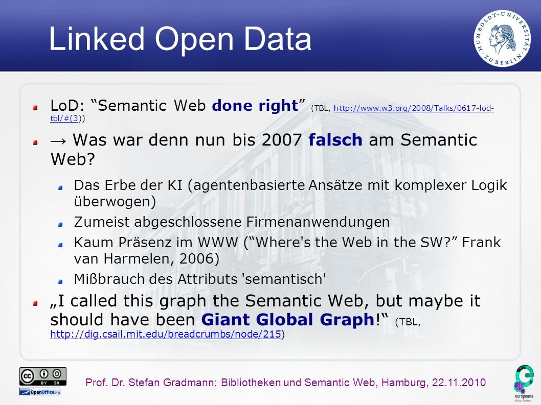 Warum Sollten Sich Bibliotheken Mit Dem Semantic Web Beschäftigen? Prof ...