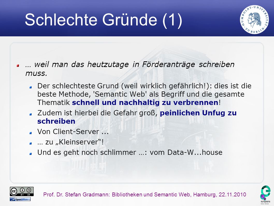 Warum Sollten Sich Bibliotheken Mit Dem Semantic Web Beschäftigen? Prof ...