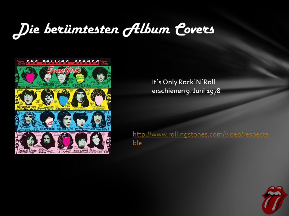Die berümtesten Album Covers It´s Only Rock´N´Roll erschienen 9.