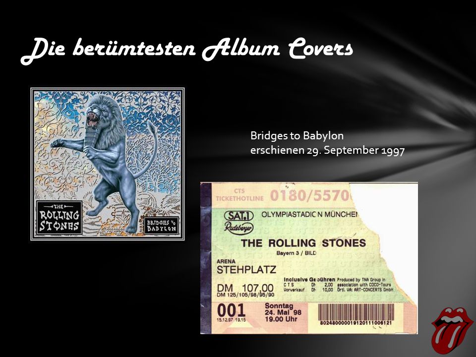 Die berümtesten Album Covers Bridges to Babylon erschienen 29. September 1997