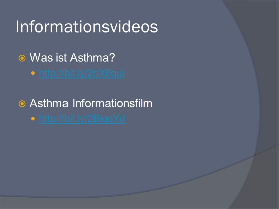 Informationsvideos  Was ist Asthma.